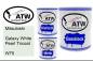 Preview: Mitsubishi, Galaxy White Pearl Tricoat, W75: 1L Lackdose + 1L Klarlack + 500ml Härter - Set, von ATW Autoteile West.